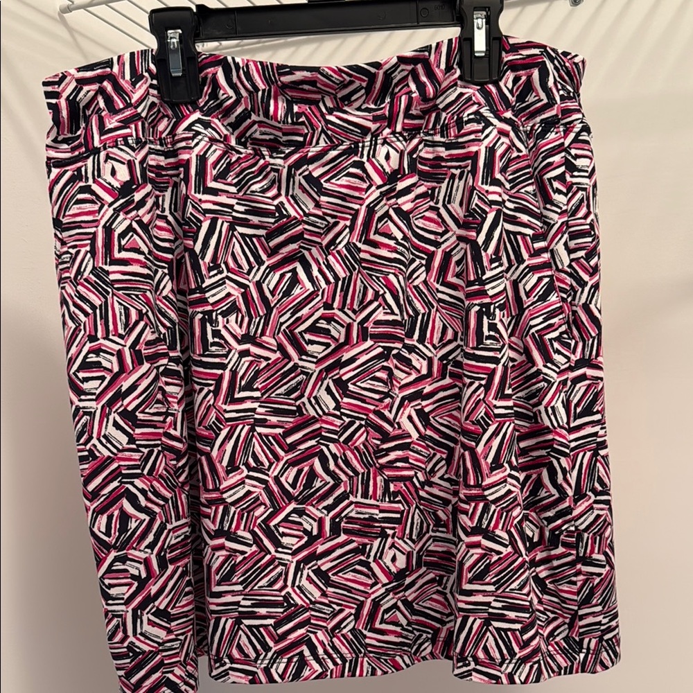 Tail Pink and Black Pattern Golf Skirt